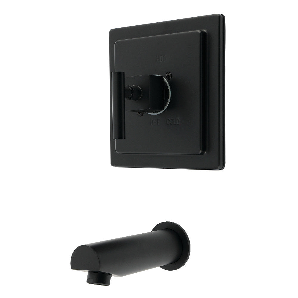 Kingston Brass KB8650CQLTO Claremont Single-Handle Pressure Balanced Tub Faucet, Matte Black