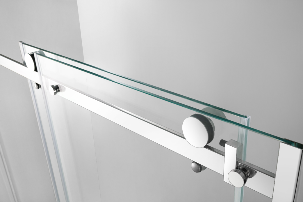 Kingston Brass KVTAP6032R22C1 60" Acrylic Rectangular 3-Wall Anti-Skid Alcove Tub Combo with Tub Door (Right Hand Drain), White/Polished Chrome