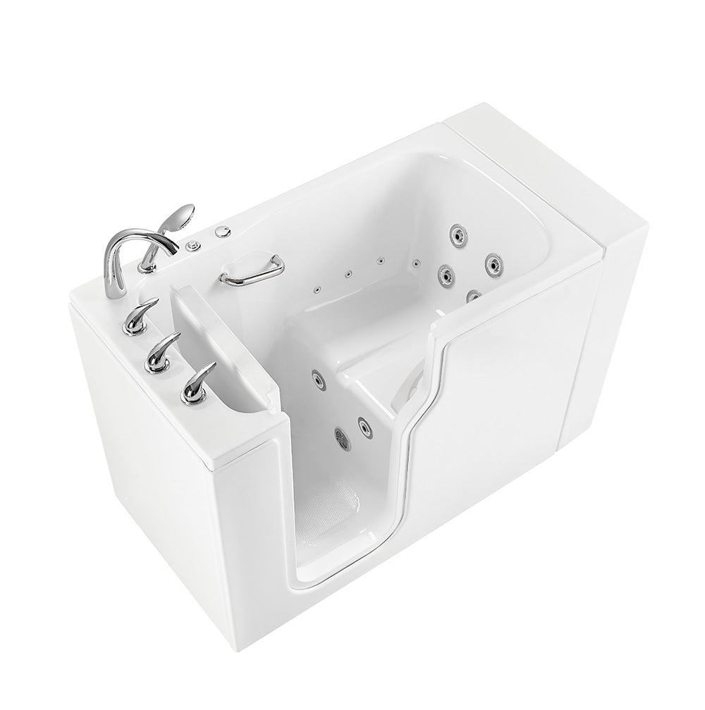 Ella Standard Acrylic Hydro Massage Walk in Tub 30"x52" - Bathroom Design Center