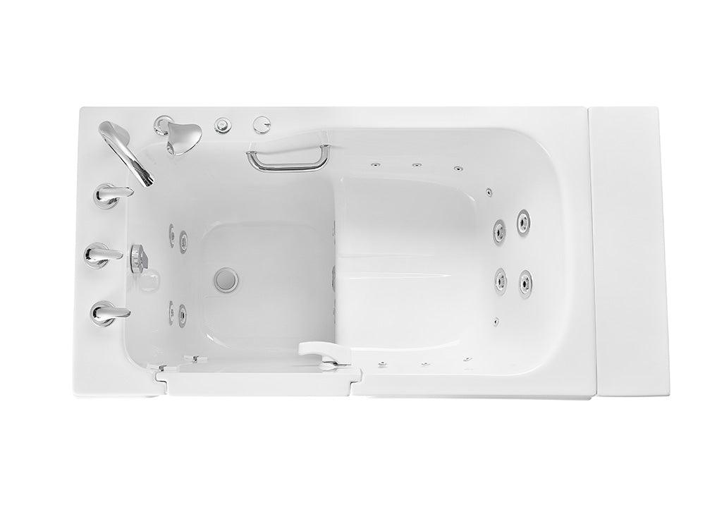 Ella Standard Acrylic Hydro Massage Walk in Tub 30"x52" - Bathroom Design Center