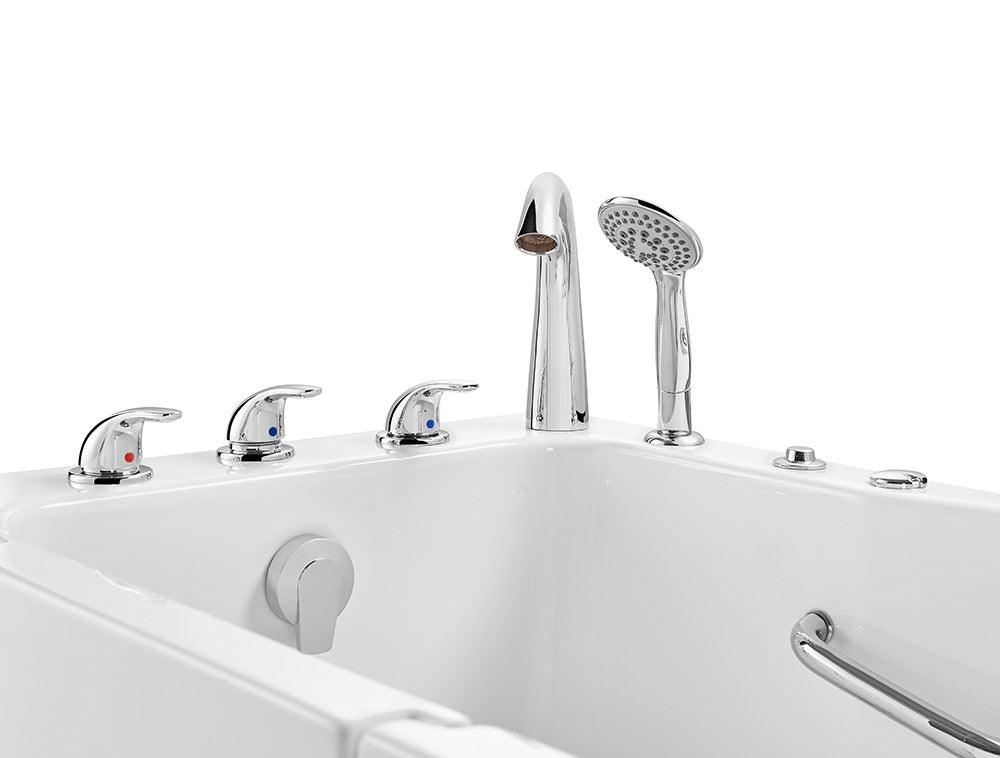 Ella Standard Acrylic Hydro Massage Walk in Tub 30"x52" - Bathroom Design Center