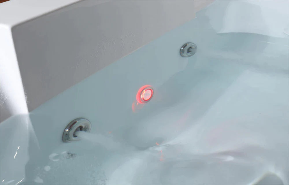 Empava 72 in. Whirlpool Luxury 2-Person Hydromassage Bathtub with Chromatherapy - Bathroom Design Center