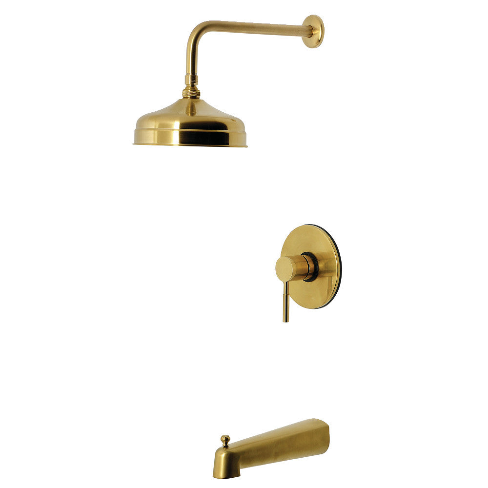 Kingston Brass KB6337DL Concord Single-Handle Pressure Balanced Tub and Shower Faucet, Brushed Brass