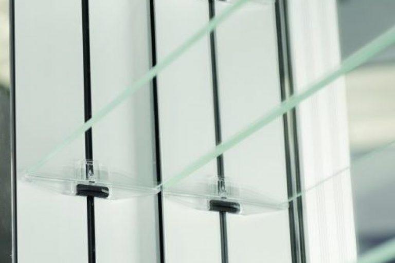 SIDLER Diamando LED Single Mirror Medicine Cabinet with Built in Outlet 15 1/4" x 32" - Bathroom Design Center