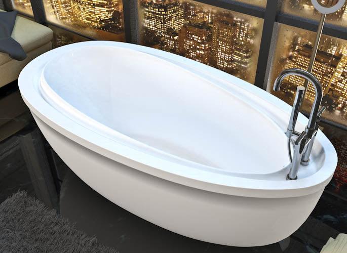 Atlantis Whirlpools Breeze 2 Piece Acrylic Freestanding Tub 71 x 38 - Bathroom Design Center