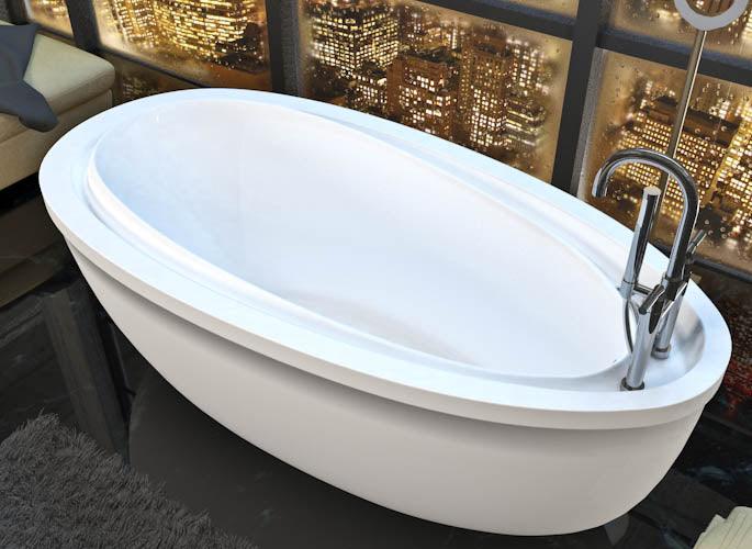 Atlantis Whirlpools Breeze 2 Piece Acrylic Freestanding Tub 71 x 38