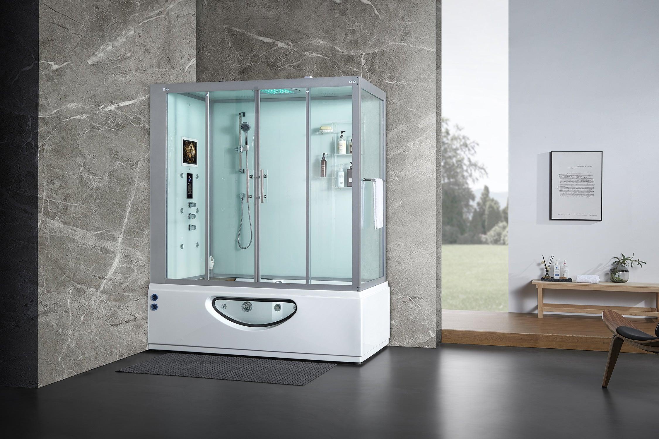 Maya Bath Platinum Catania Steam Shower & Whirlpool Bathtub - Bathroom Design Center