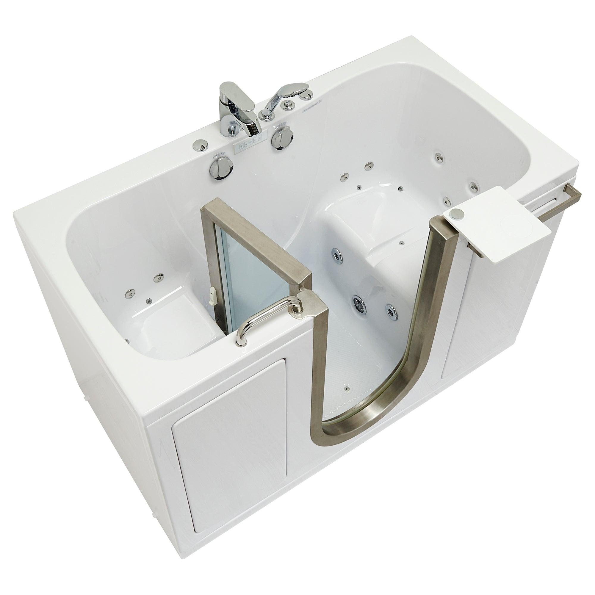 Ella Companion Two Seat Tub, Air + Hydro + Independent Foot Massage 32″x60″ - Bathroom Design Center