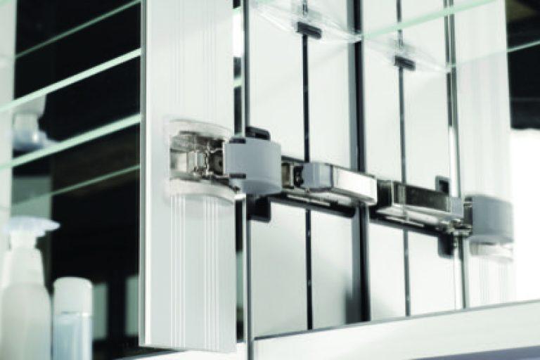 SIDLER Diamando LED Double Mirror Medicine Cabinet with 2 Built in Outlets 31" x 32" - Bathroom Design Center