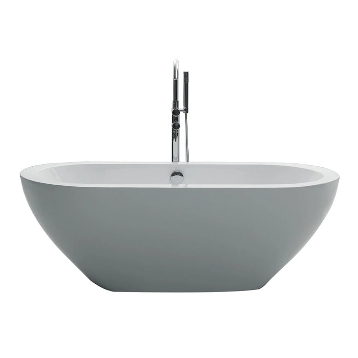 Eviva Lina 67" White Free Standing Strengthen Acrylic Bathtub