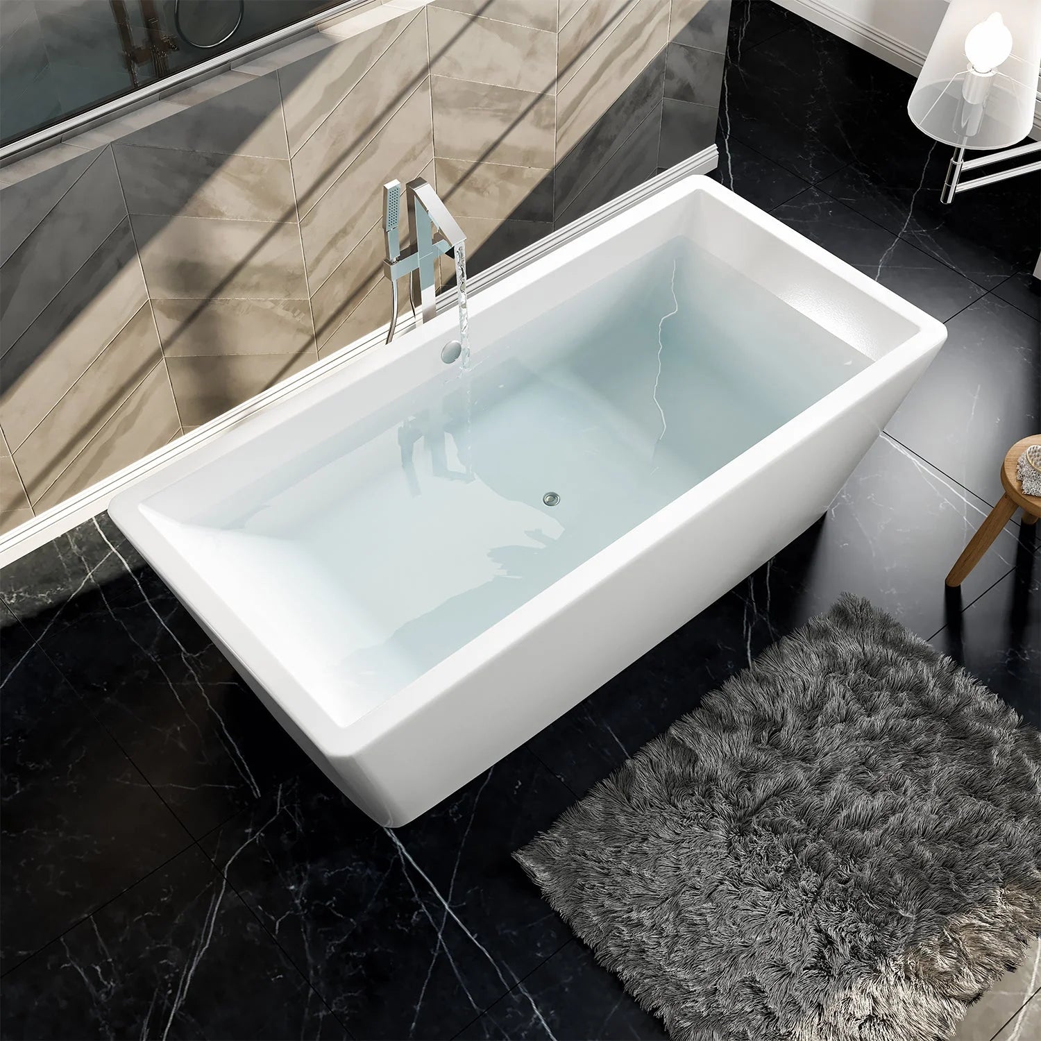 Eviva Rachel 67" Free Standing  Acrylic Bathtub - Bathroom Design Center