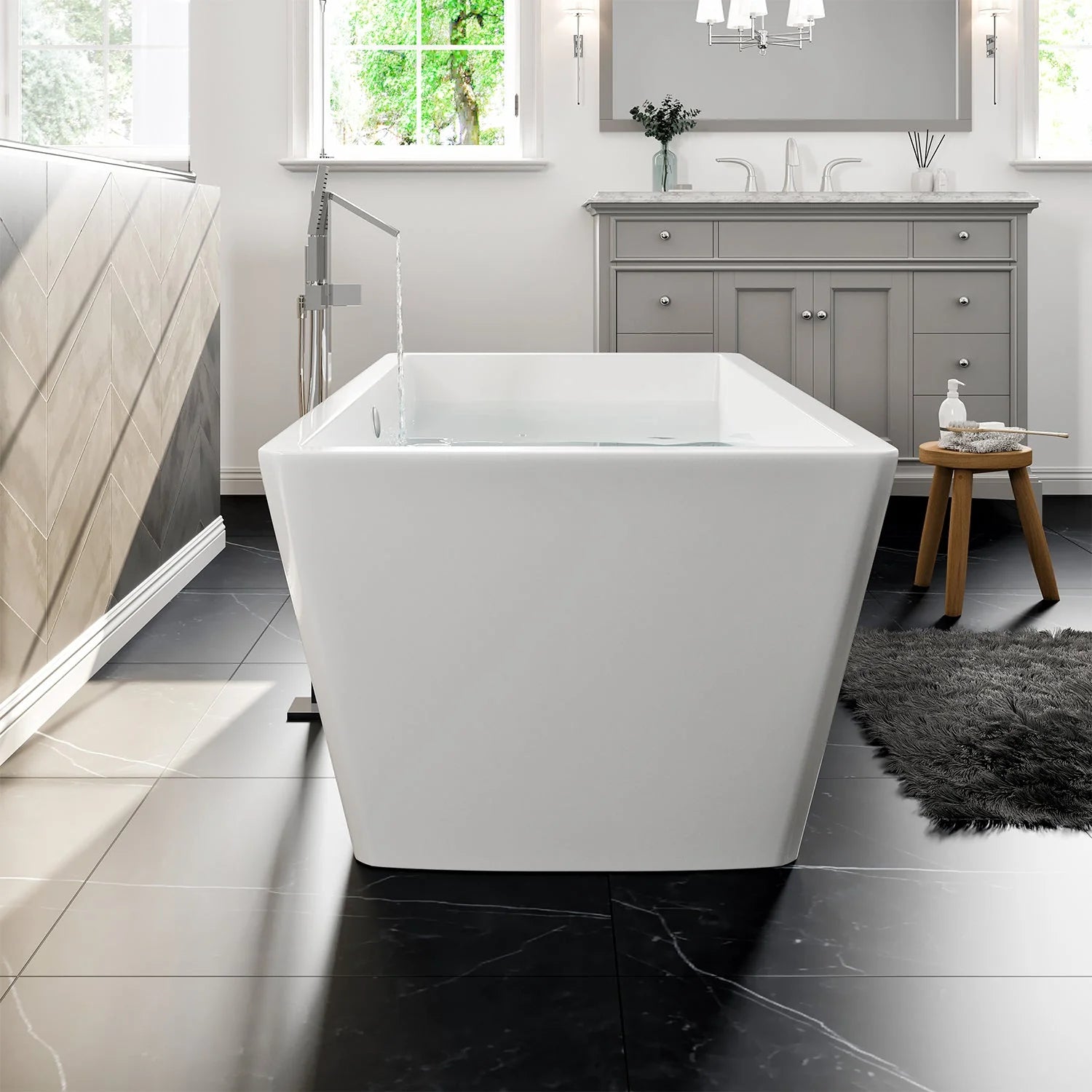 Eviva Rachel 67" Free Standing  Acrylic Bathtub - Bathroom Design Center