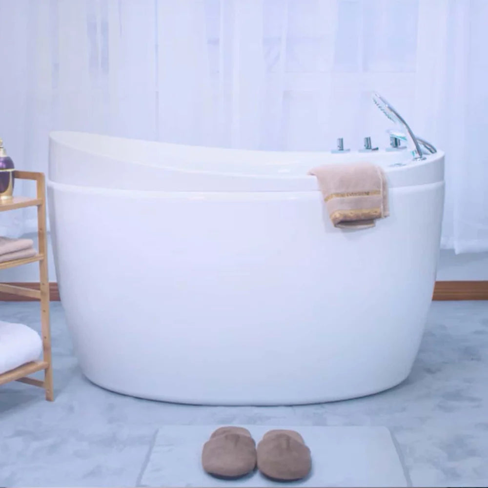 Empava 59 in. Freestanding Japanese-Style Air Massage Tub - Bathroom Design Center