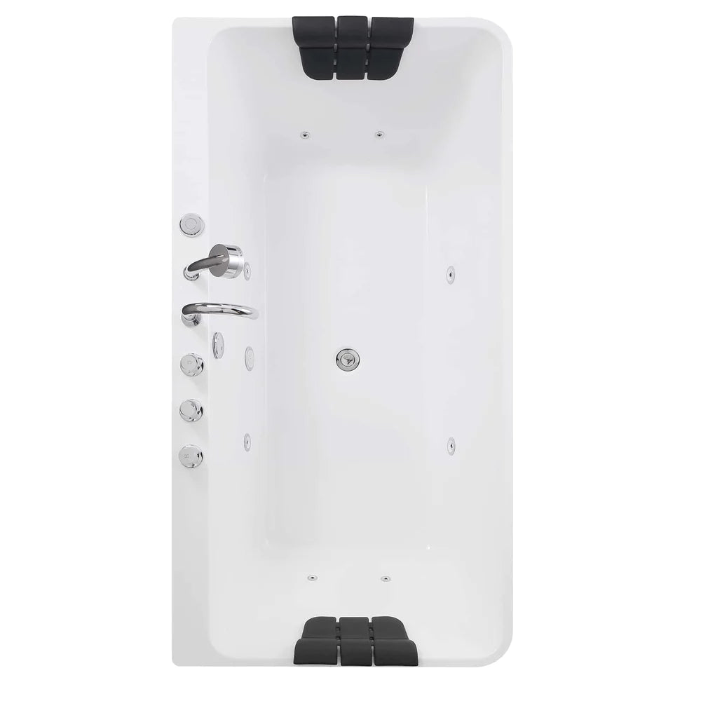 Empava 67AIS03 67" Whirlpool Freestanding Bathtub - Bathroom Design Center