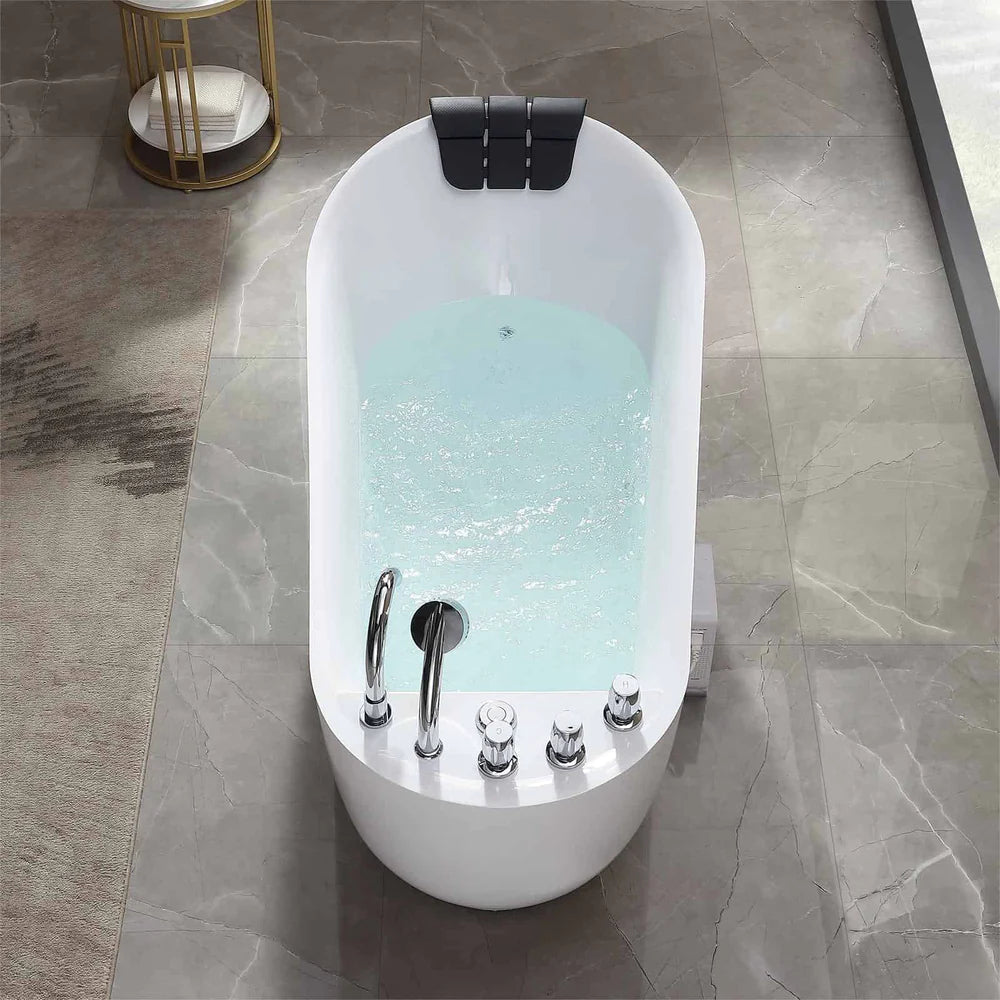 Empava 67AIS05 67" Whirlpool Freestanding Acrylic Bathtub - Bathroom Design Center