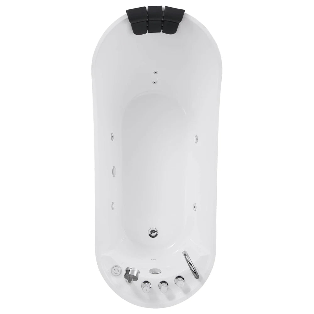 Empava 67AIS09 67" Whirlpool Freestanding Acrylic Bathtub - Bathroom Design Center