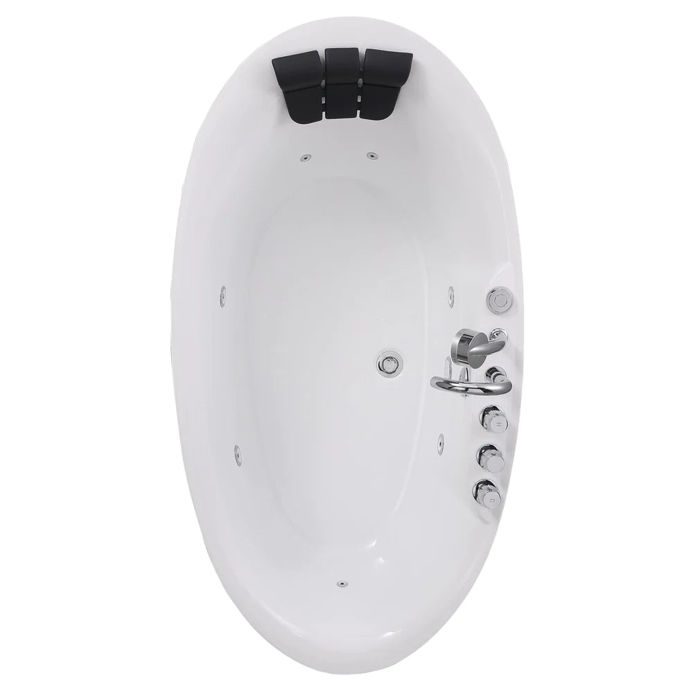 Empava 67AIS13 67" Whirlpool Freestanding Acrylic Bathtub - Bathroom Design Center