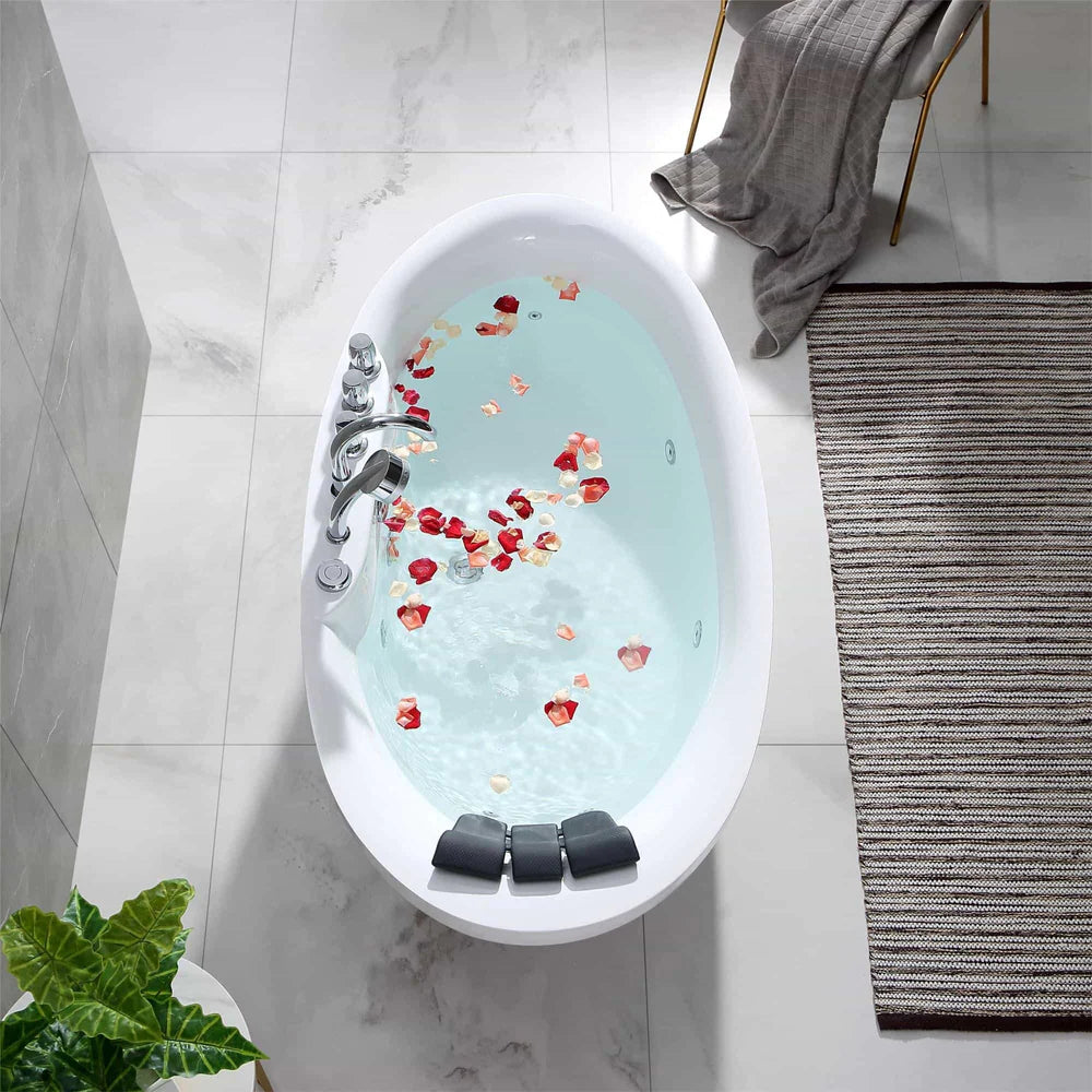 Empava 67AIS13 67" Whirlpool Freestanding Acrylic Bathtub - Bathroom Design Center
