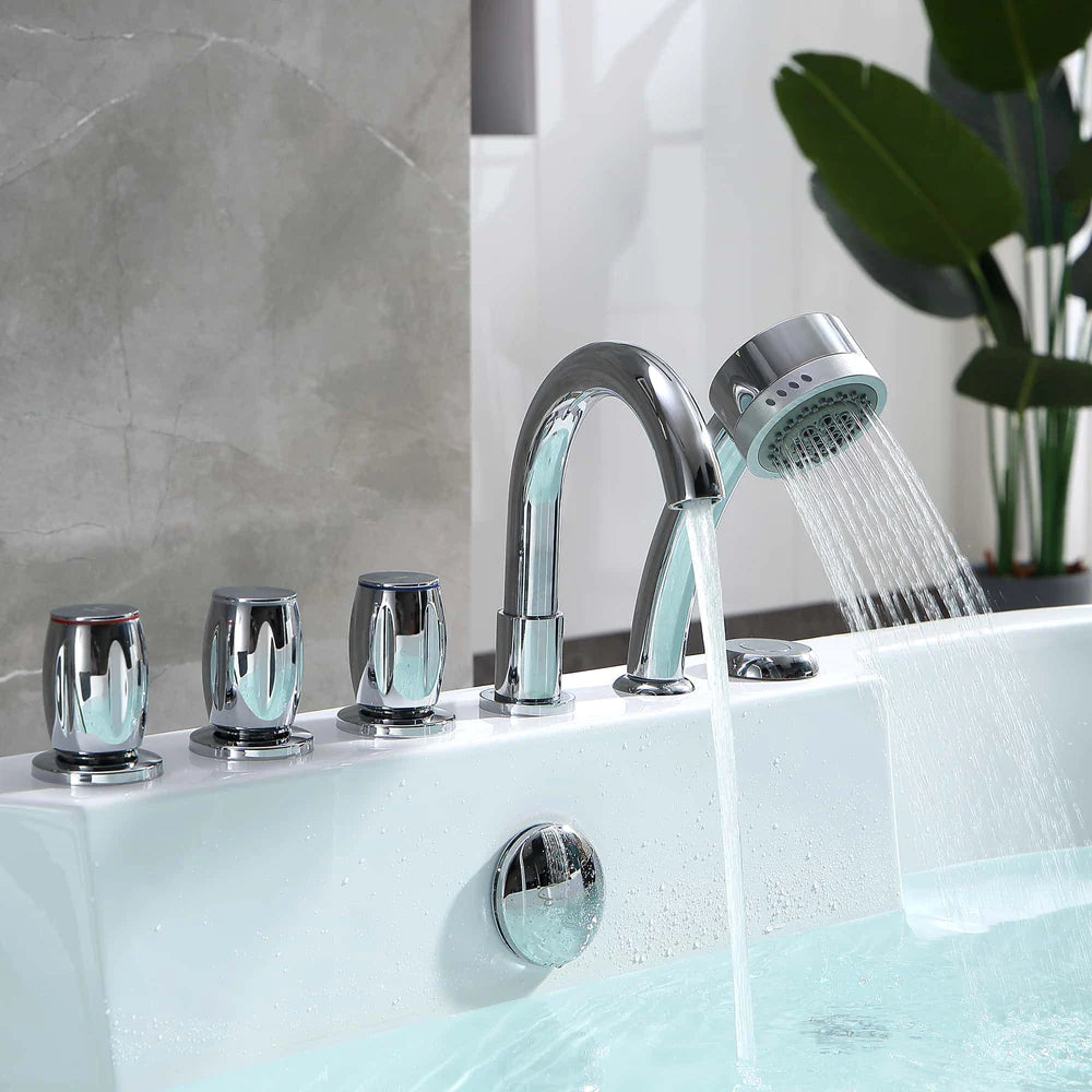 Empava 67" Whirlpool Acrylic Freestanding Bathtub - Bathroom Design Center