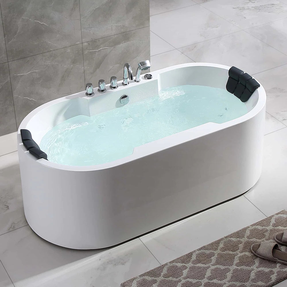 Empava 67" Whirlpool Acrylic Freestanding Bathtub - Bathroom Design Center