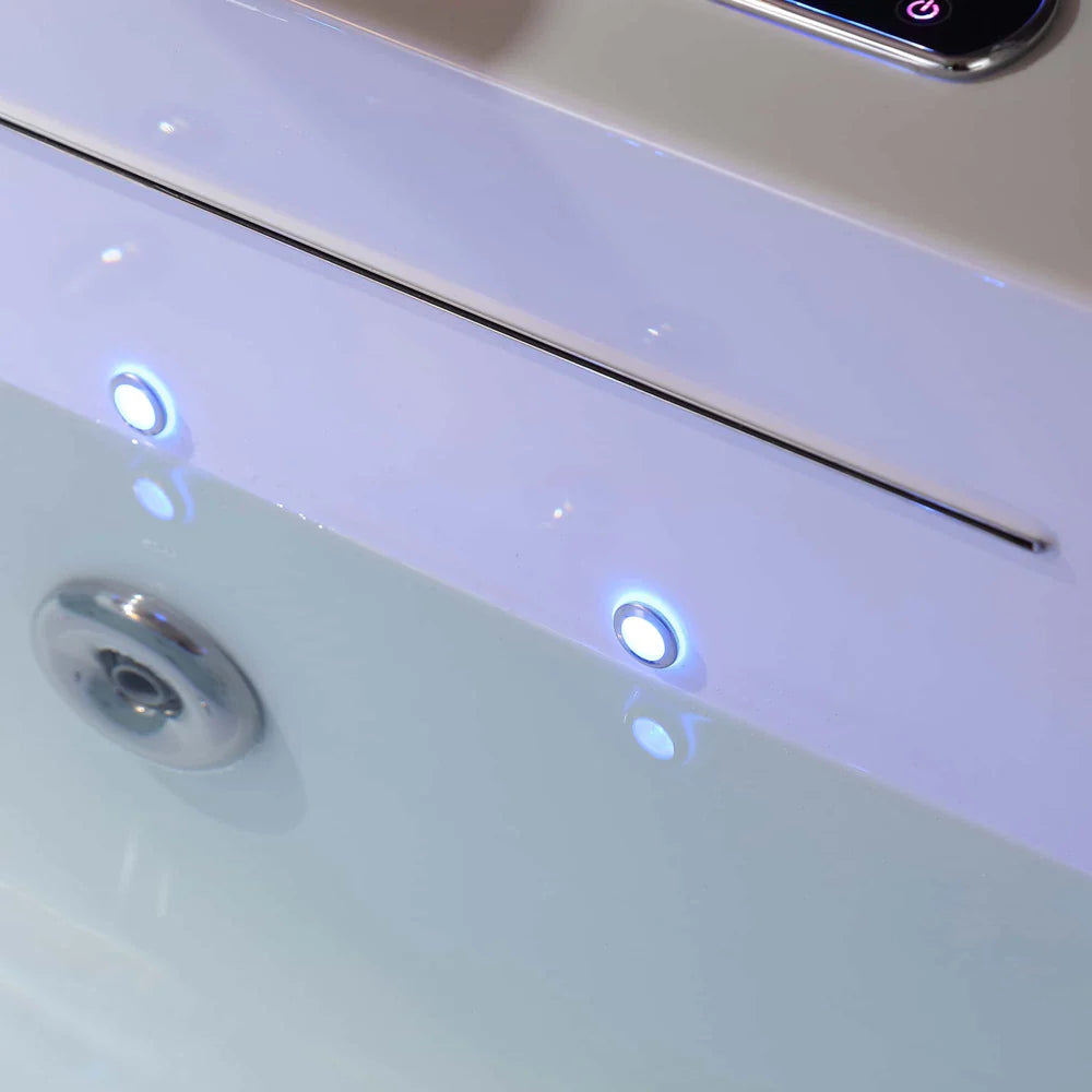 Empava 67JT351LED 67" Whirlpool Combination Massage Waterfall Bathtub - Bathroom Design Center