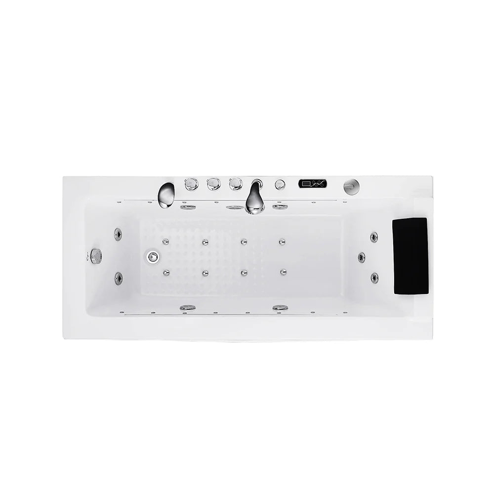 Empava 67JT351LED 67" Whirlpool Combination Massage Waterfall Bathtub - Bathroom Design Center