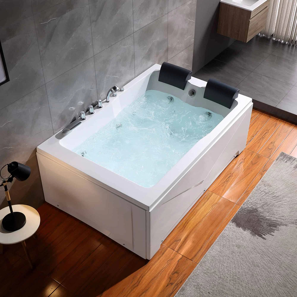 Empava 71" Alcove Whirlpool Luxury 2-Person Hydromassage Tub - Bathroom Design Center