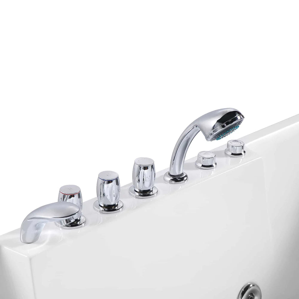Empava 72 in. Whirlpool Luxury 2-Person Hydromassage Bathtub with Chromatherapy - Bathroom Design Center