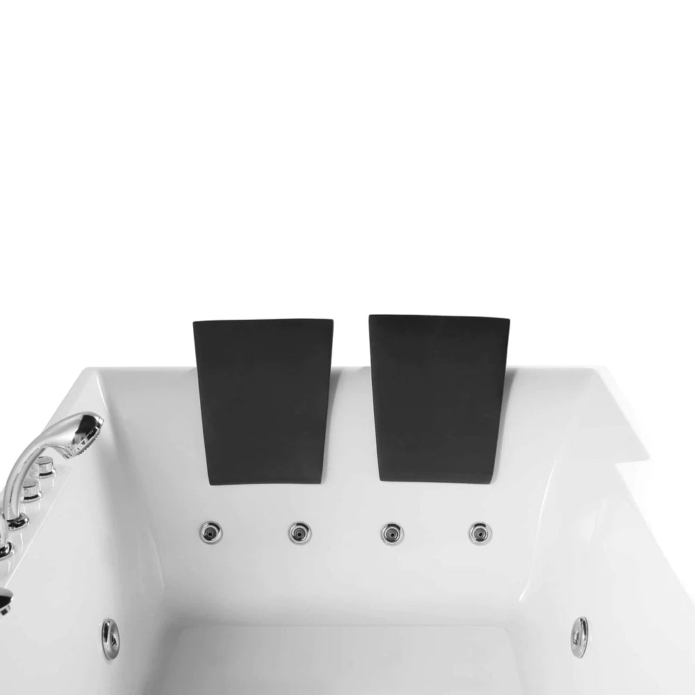 Empava 72 in. Whirlpool Luxury 2-Person Hydromassage Bathtub with Chromatherapy - Bathroom Design Center
