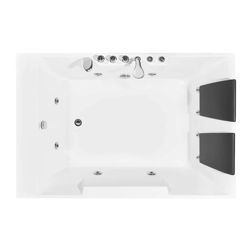 Empava 72 in. Whirlpool Luxury 2-Person Hydromassage Bathtub with Chromatherapy - Bathroom Design Center