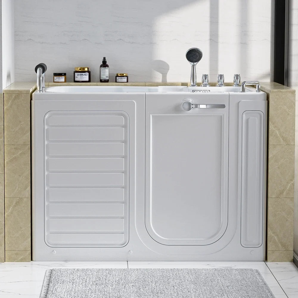 Empava 54WIT09 54" Alcove Soaking Walk-In Tub with Right Drain