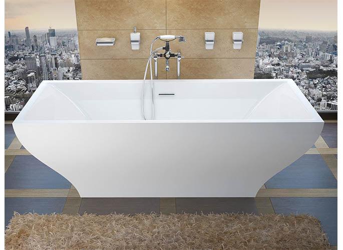 Atlantis Whirlpools Gulf 1 Piece Freestanding Soaker Tub