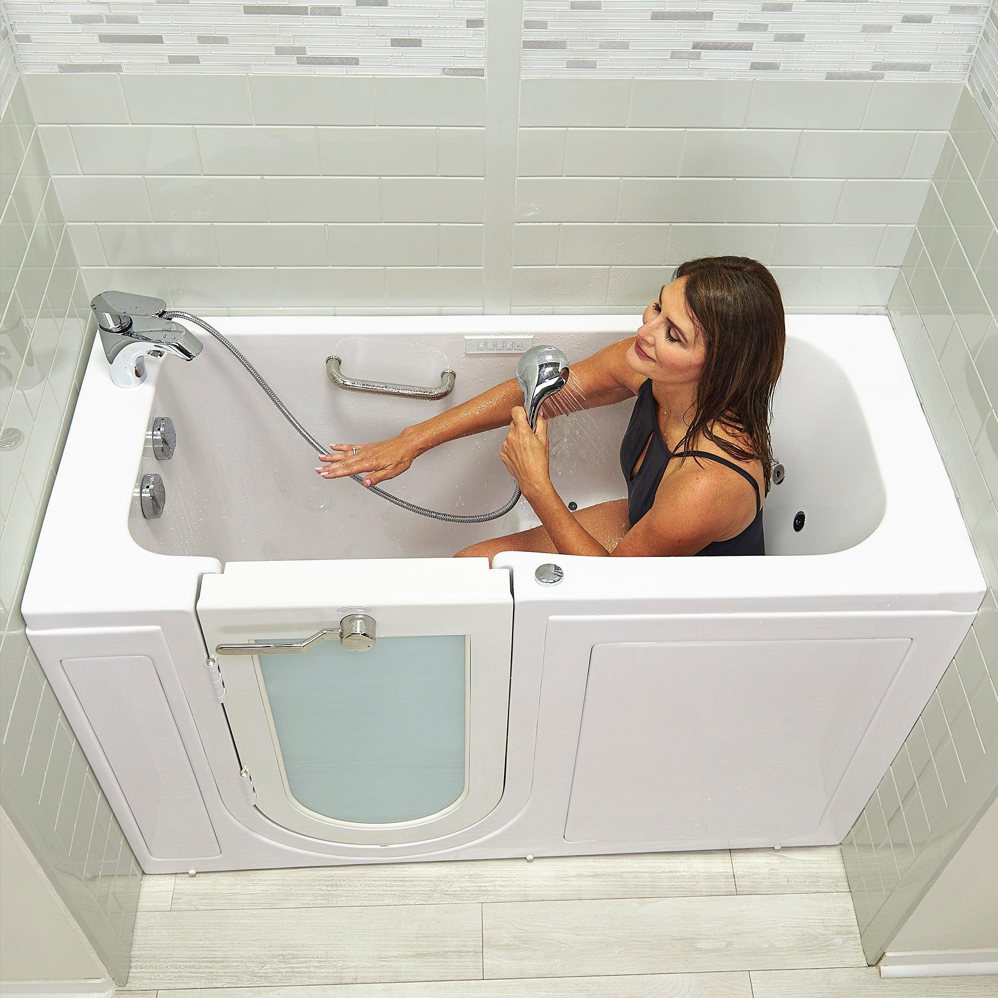 Ella Lounger 27" x 60" Acrylic Air and Hydro Massage Walk-In Bathtub - Bathroom Design Center