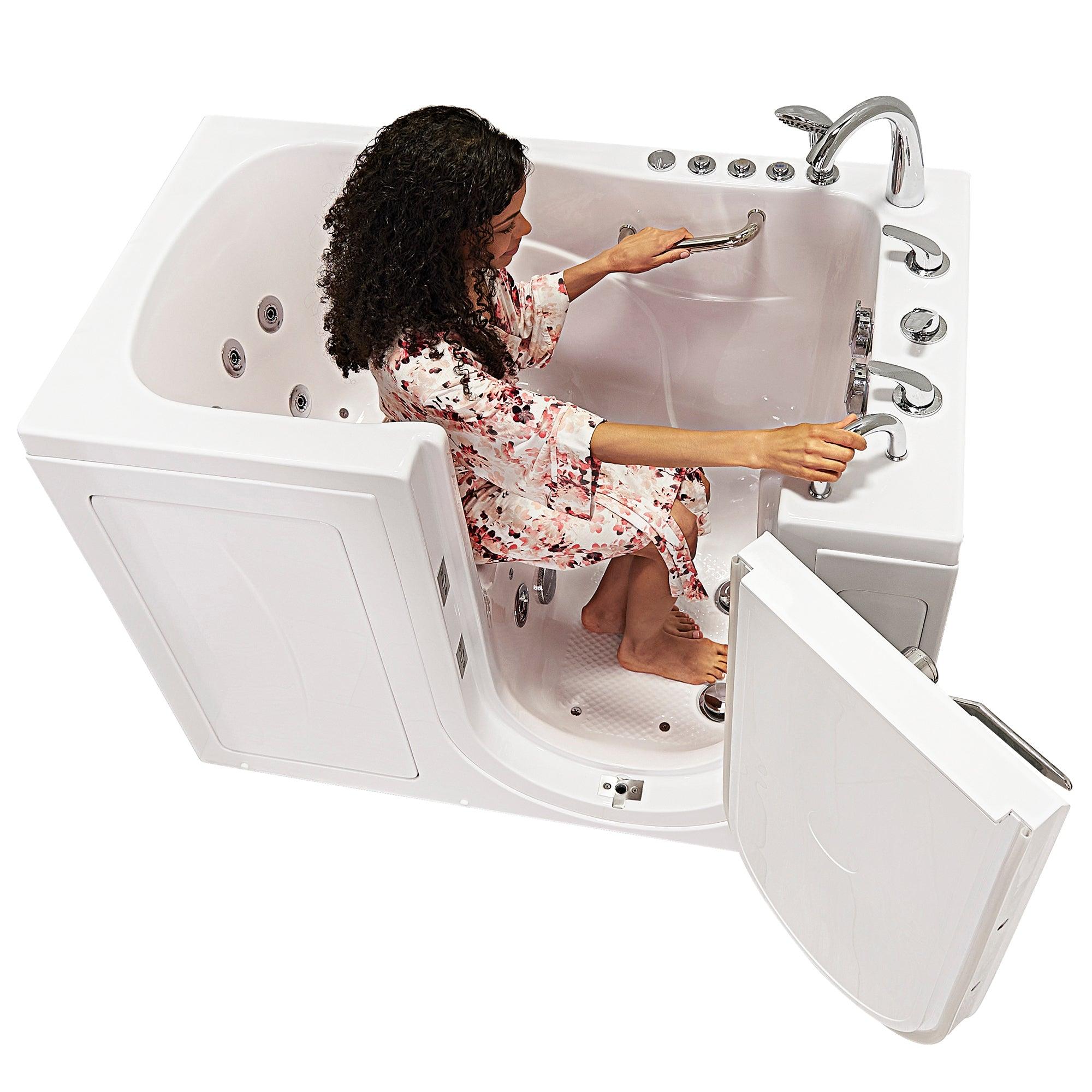 Ella Monaco 32"x52" Acrylic Air and Hydro Massage Walk-In Bathtub - Bathroom Design Center