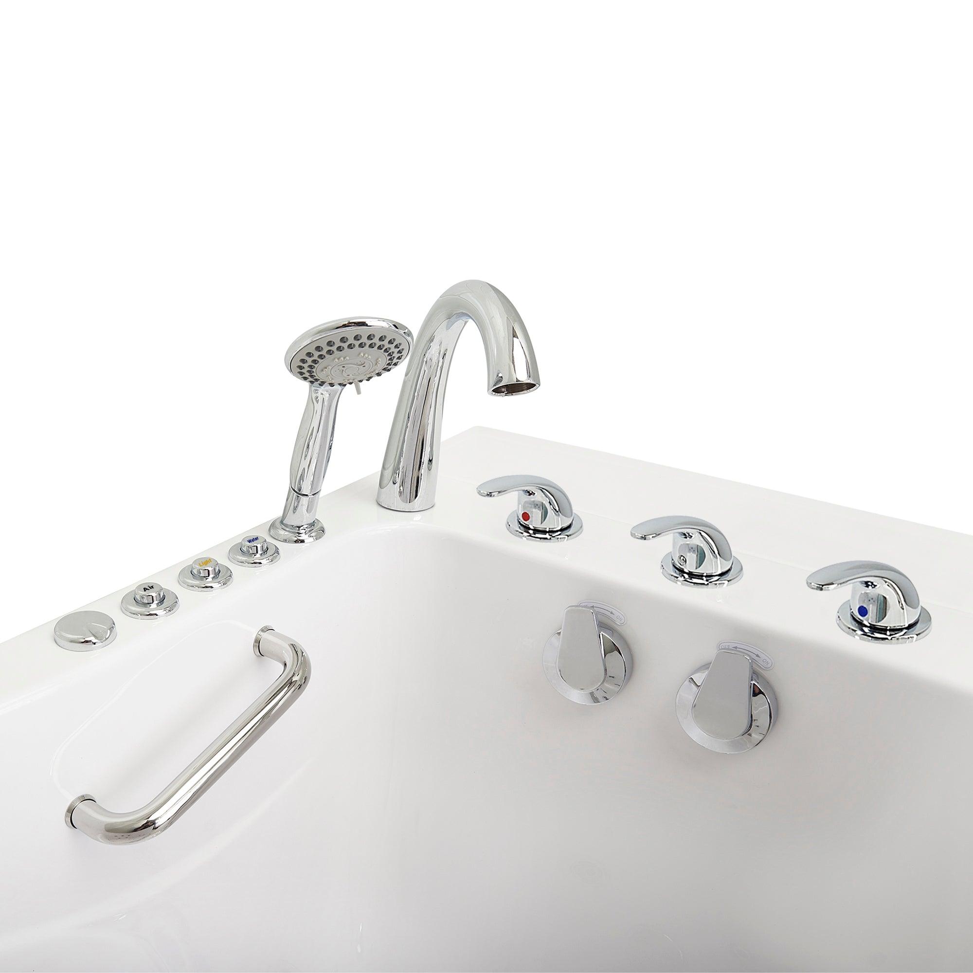 Ella Monaco 32"x52" Acrylic Air and Hydro Massage Walk-In Bathtub - Bathroom Design Center
