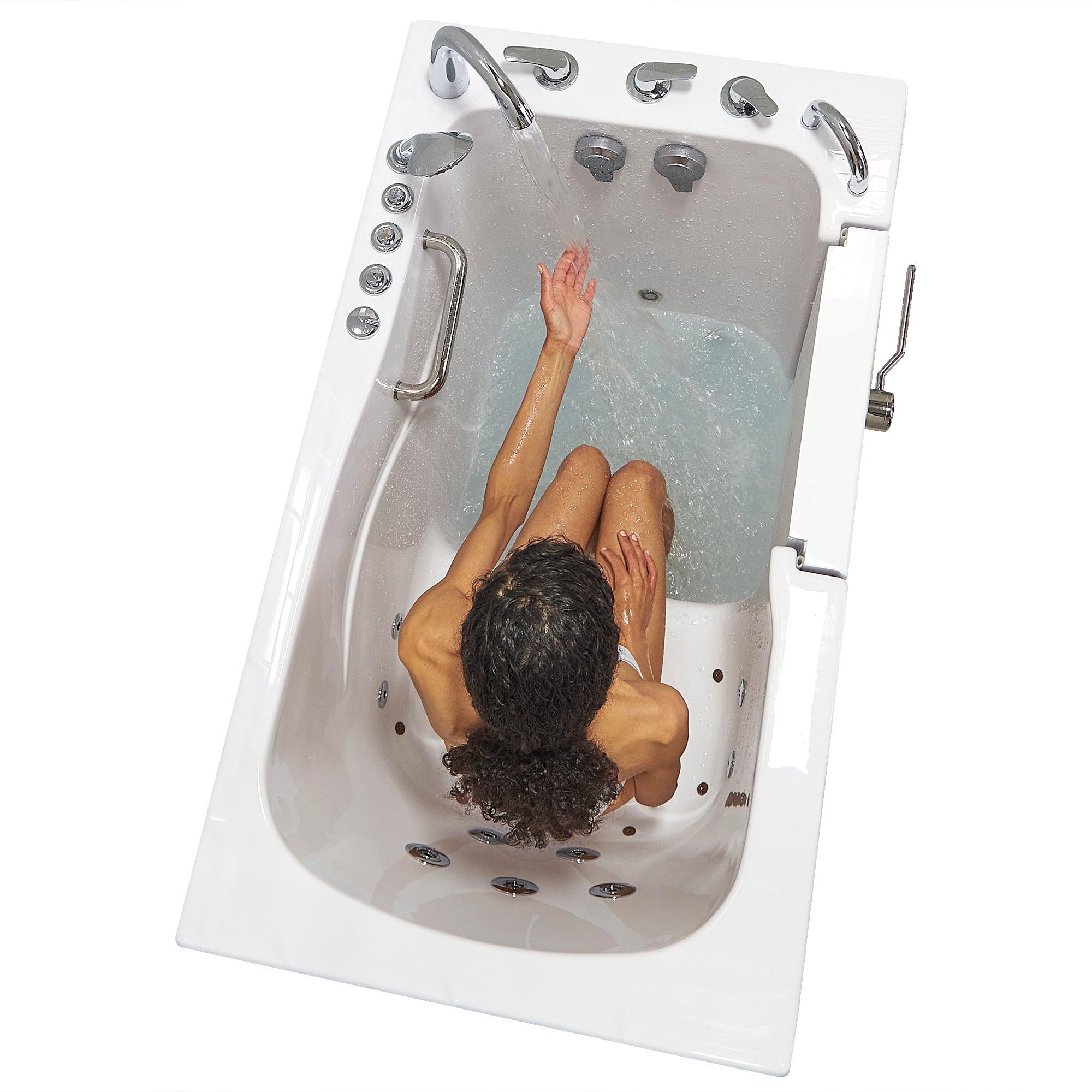 Ella Monaco 32"x52" Acrylic Air and Hydro Massage Walk-In Bathtub - Bathroom Design Center