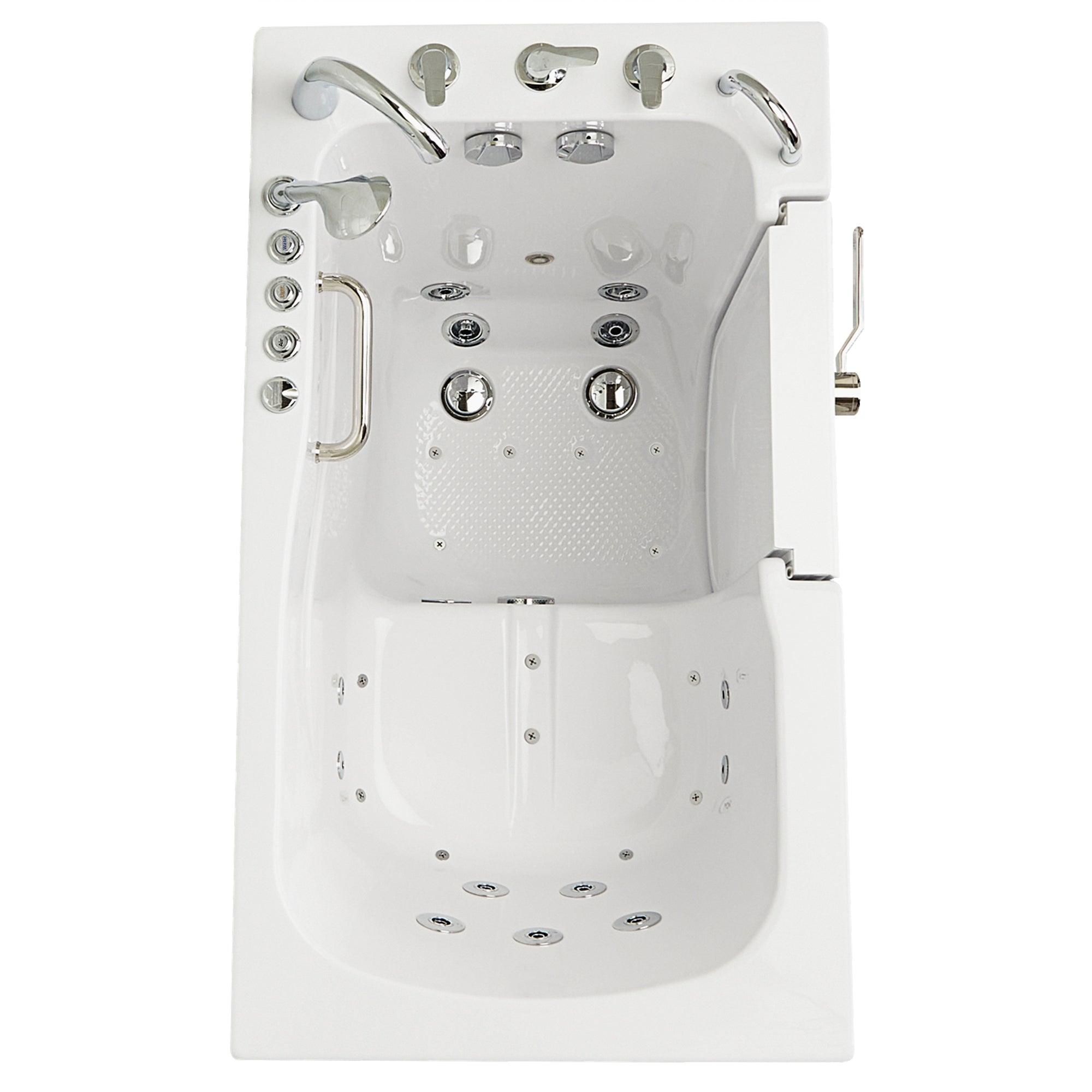 Ella Monaco 32"x52" Acrylic Air and Hydro Massage Walk-In Bathtub - Bathroom Design Center