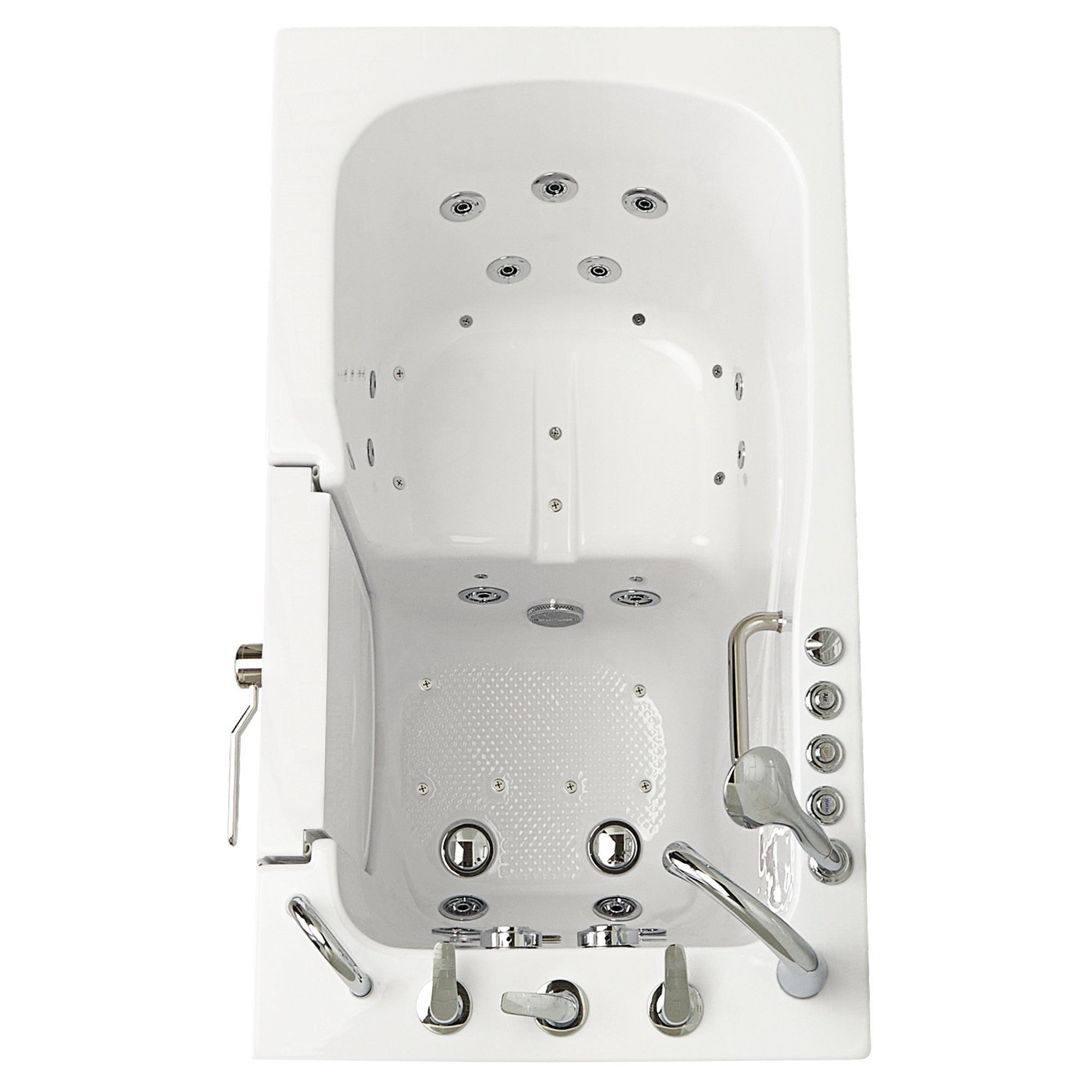 Ella Monaco 32"x52" Acrylic Air and Hydro Massage Walk-In Bathtub - Bathroom Design Center