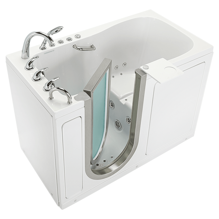 Ella Deluxe 30"x55" Acrylic Air and Hydro Massage Walk-In Bathtub