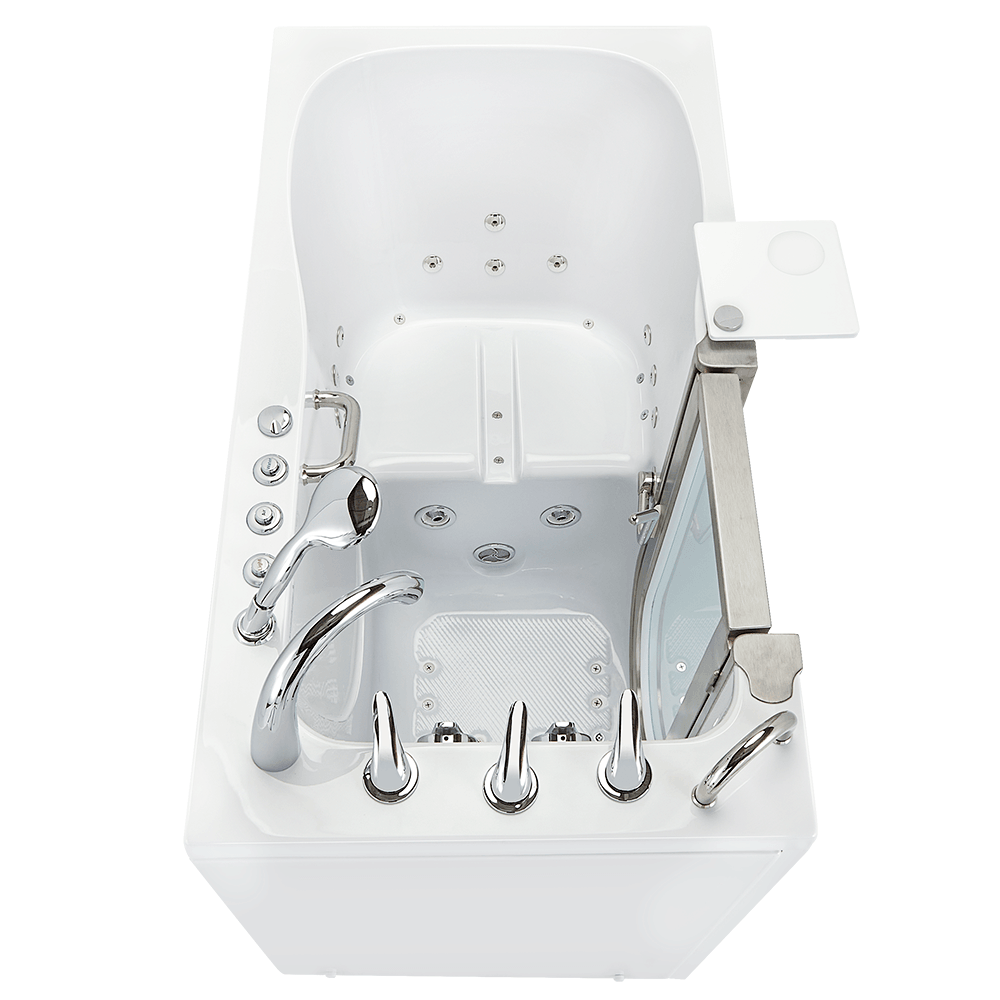 Ella Deluxe 30"x55" Acrylic Air and Hydro Massage Walk-In Bathtub - Bathroom Design Center