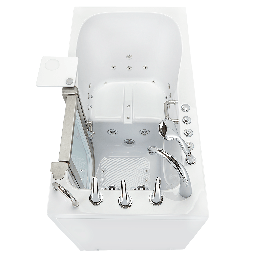 Ella Deluxe 30"x55" Acrylic Air and Hydro Massage Walk-In Bathtub - Bathroom Design Center