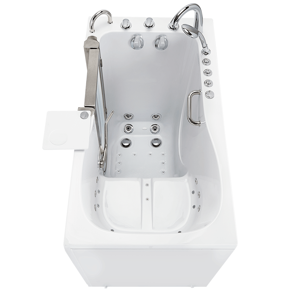 Ella Deluxe 30"x55" Acrylic Air and Hydro Massage Walk-In Bathtub - Bathroom Design Center
