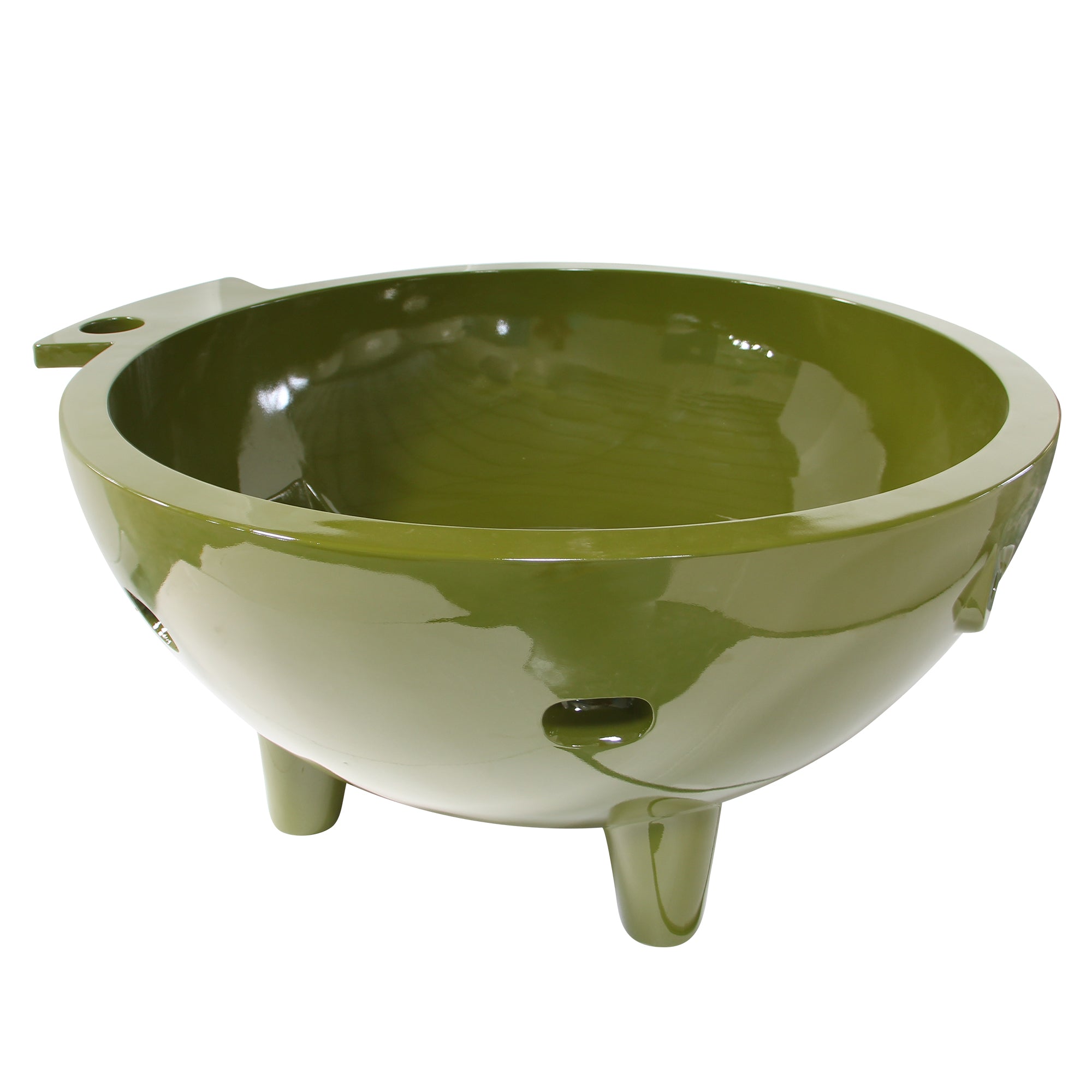 ALFI Green FireHotTub The Round Fire Burning Portable Outdoor Hot Bath Tub