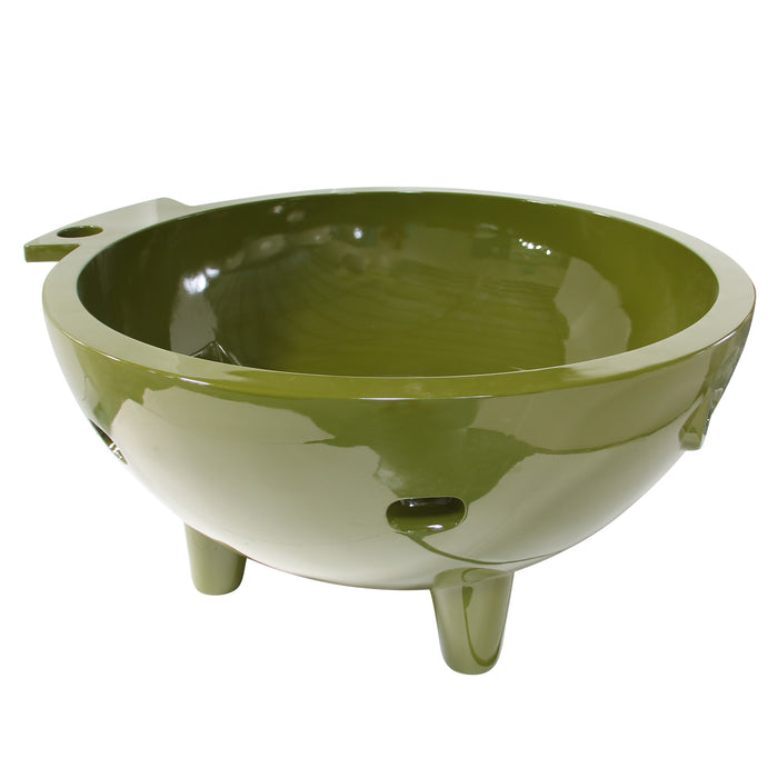 ALFI Green FireHotTub The Round Fire Burning Portable Outdoor Hot Bath Tub