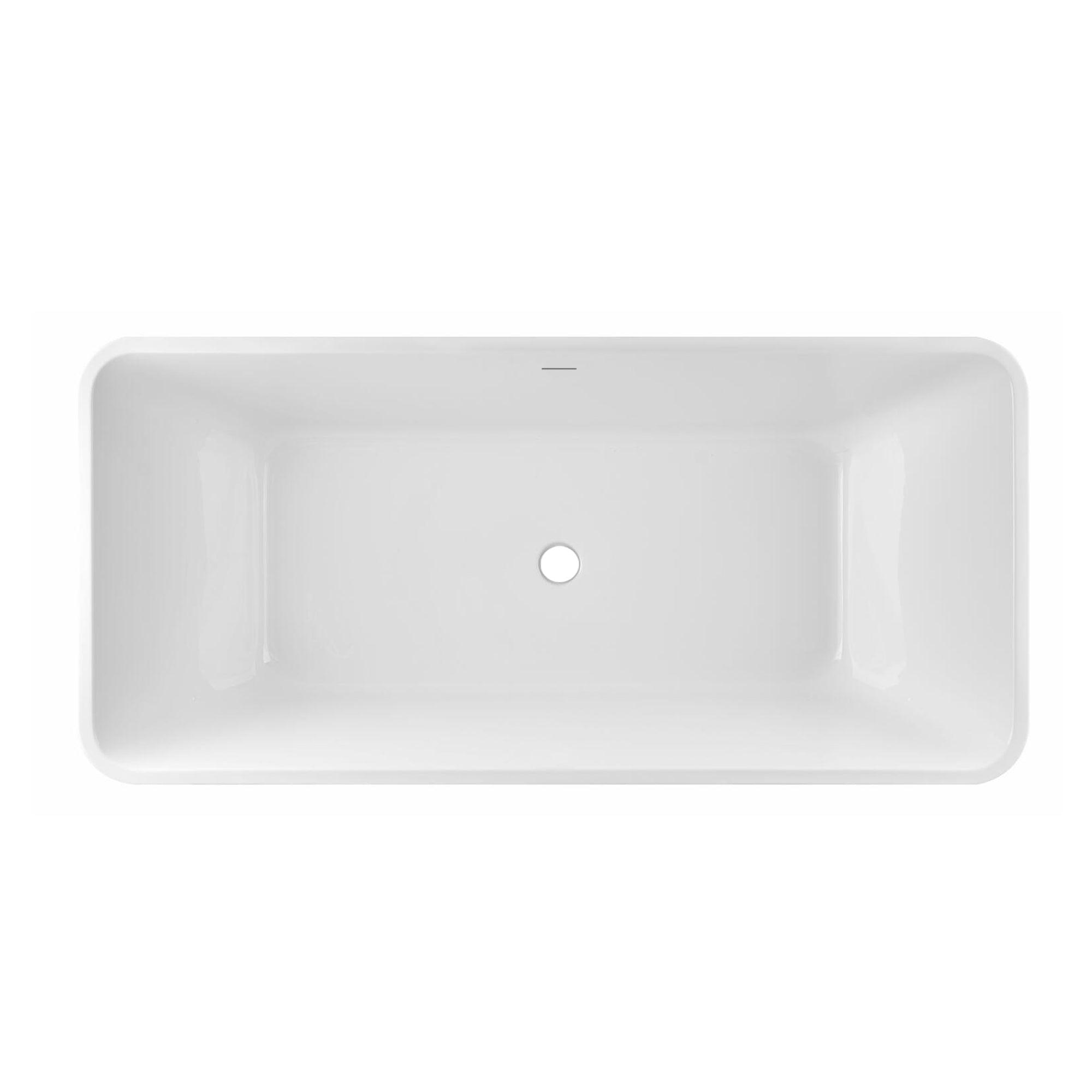 Pulse ShowerSpas 67" Freestanding Soaking Acrylic Bathtub - Bathroom Design Center