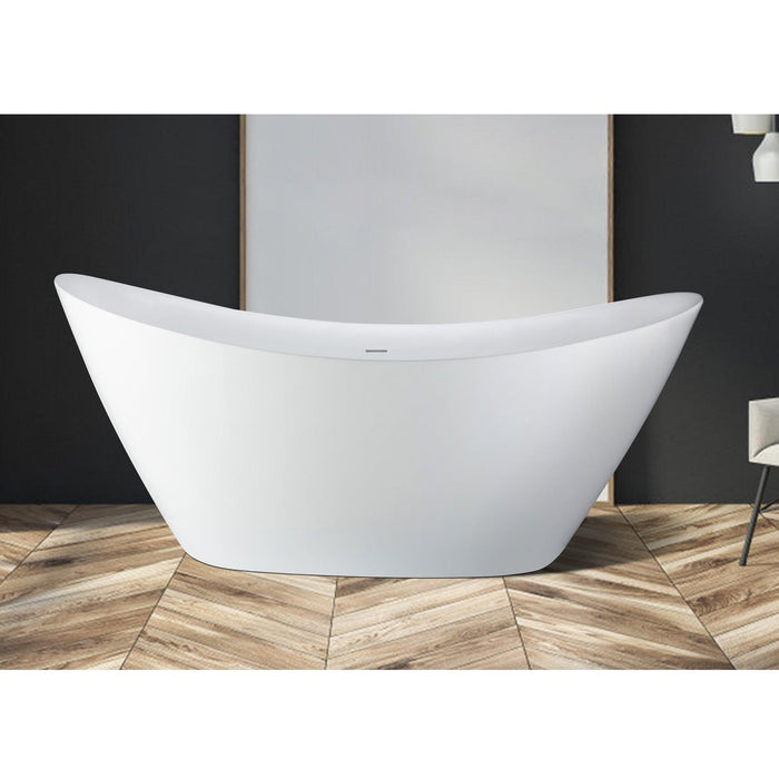 PULSE ShowerSpas 70" Acrylic Freestanding Soaking Bathtub