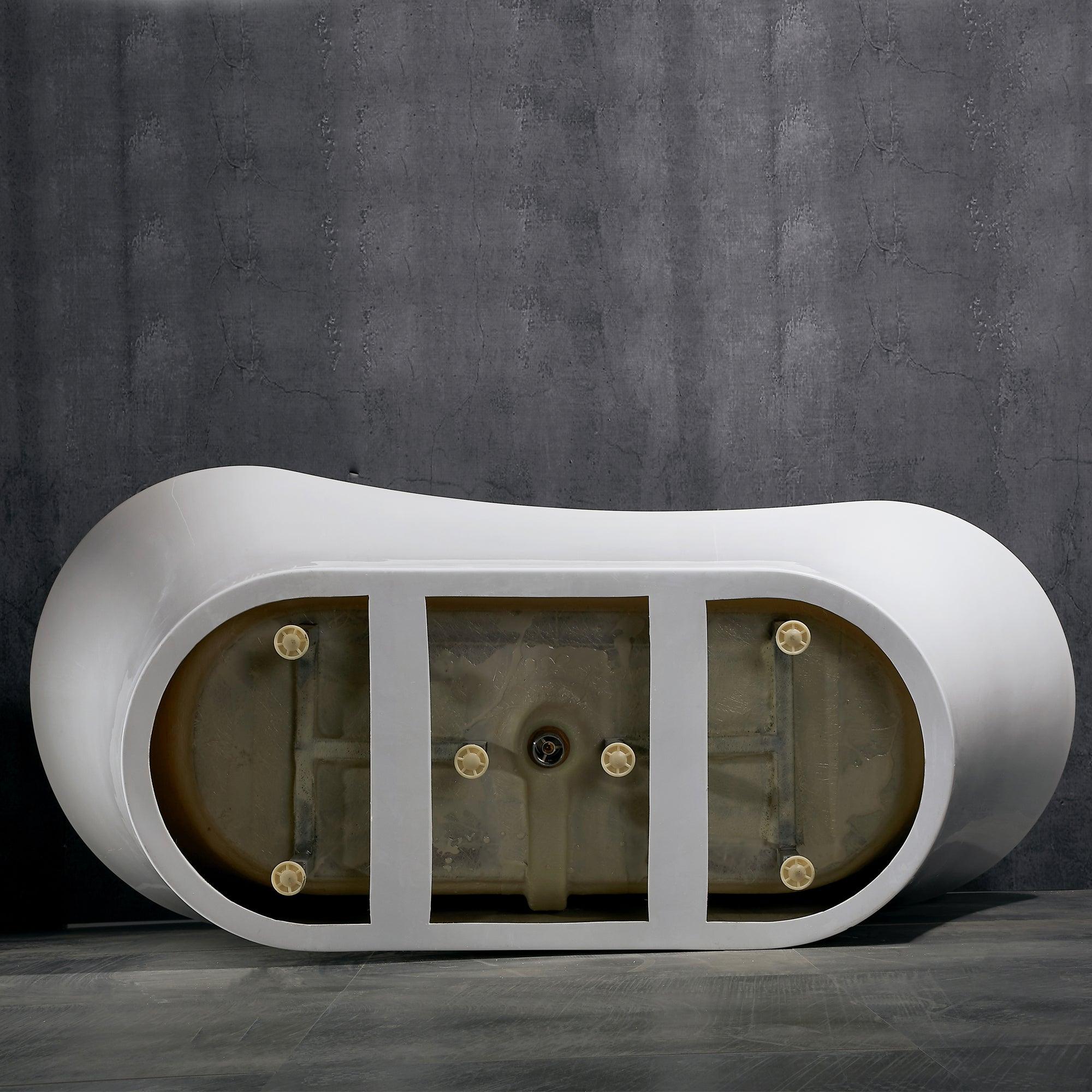 PULSE ShowerSpas 70" Acrylic Freestanding Soaking Bathtub - Bathroom Design Center