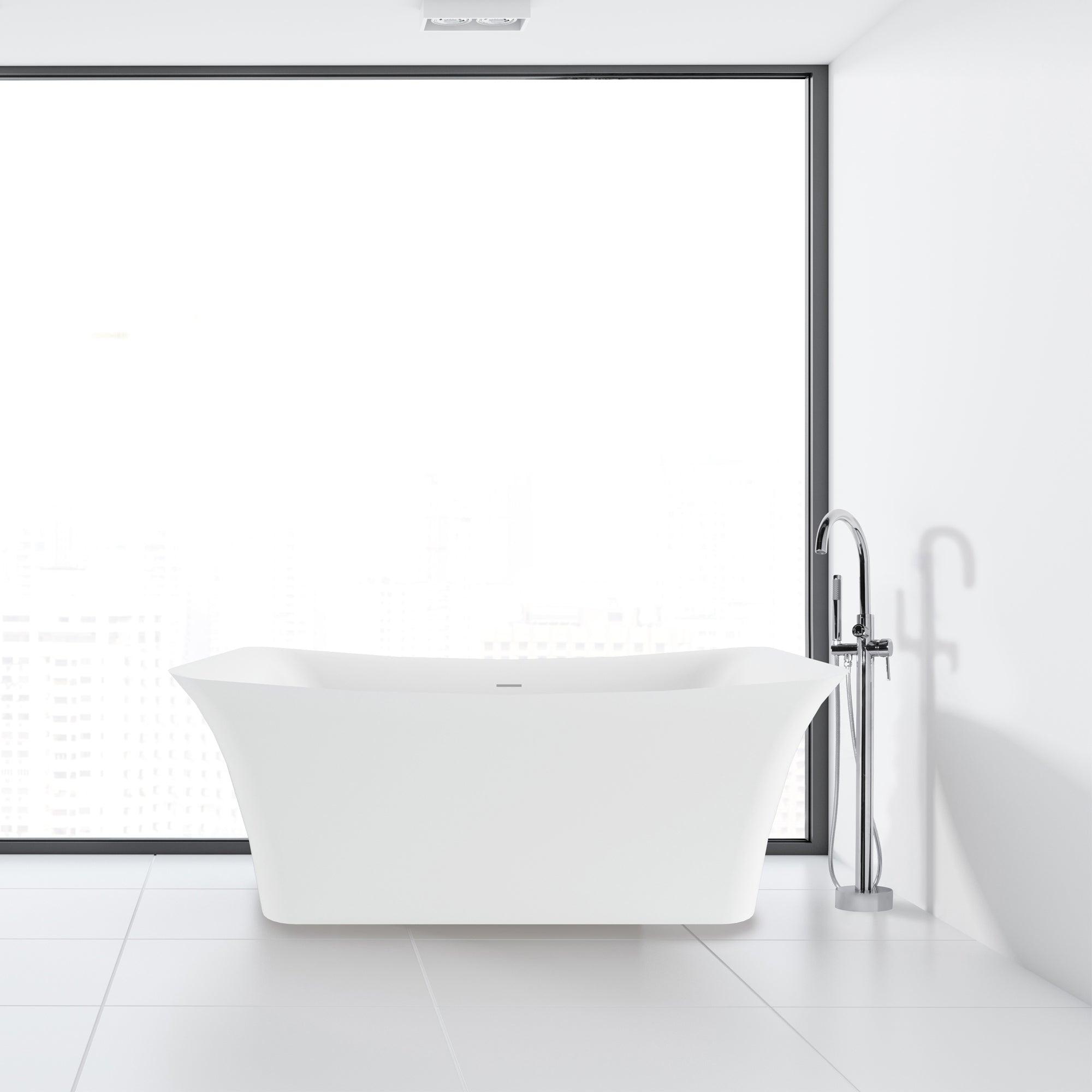 PULSE Tubs White 100% Acrylic Freestanding Tub - Bathroom Design Center
