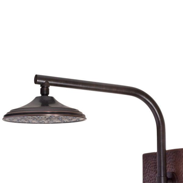 PULSE ShowerSpas Hammered Copper ORB Shower Panel - Sedona ShowerSpa - Bathroom Design Center