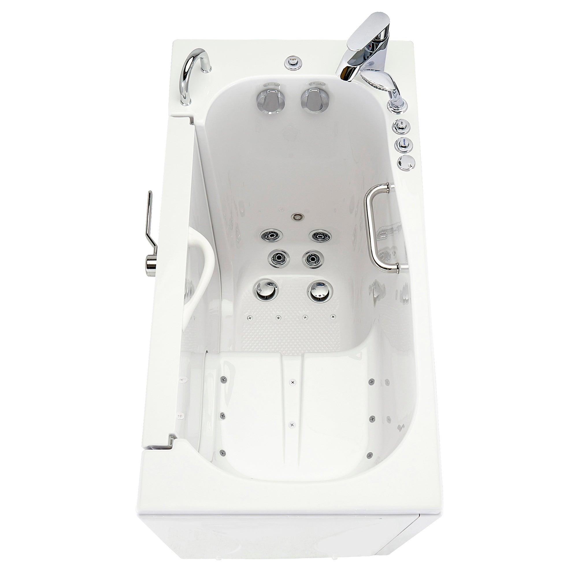 Ella Wheelchair Transfer 26" x 52" Acrylic Air and Hydro Massage Walk-In Bathtub - Bathroom Design Center